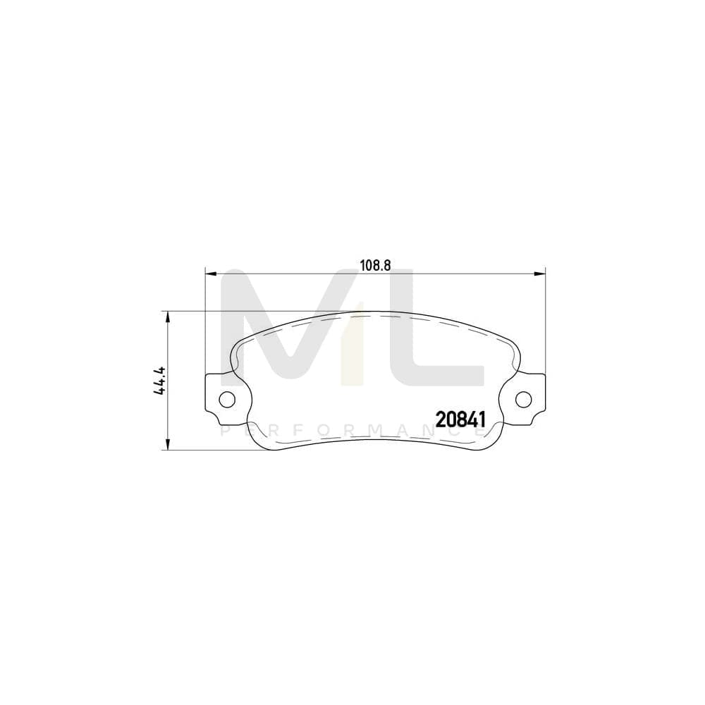 Brembo P 23 014 Brake Pad Set Prepared For Wear Indicator | ML Performance Car Parts