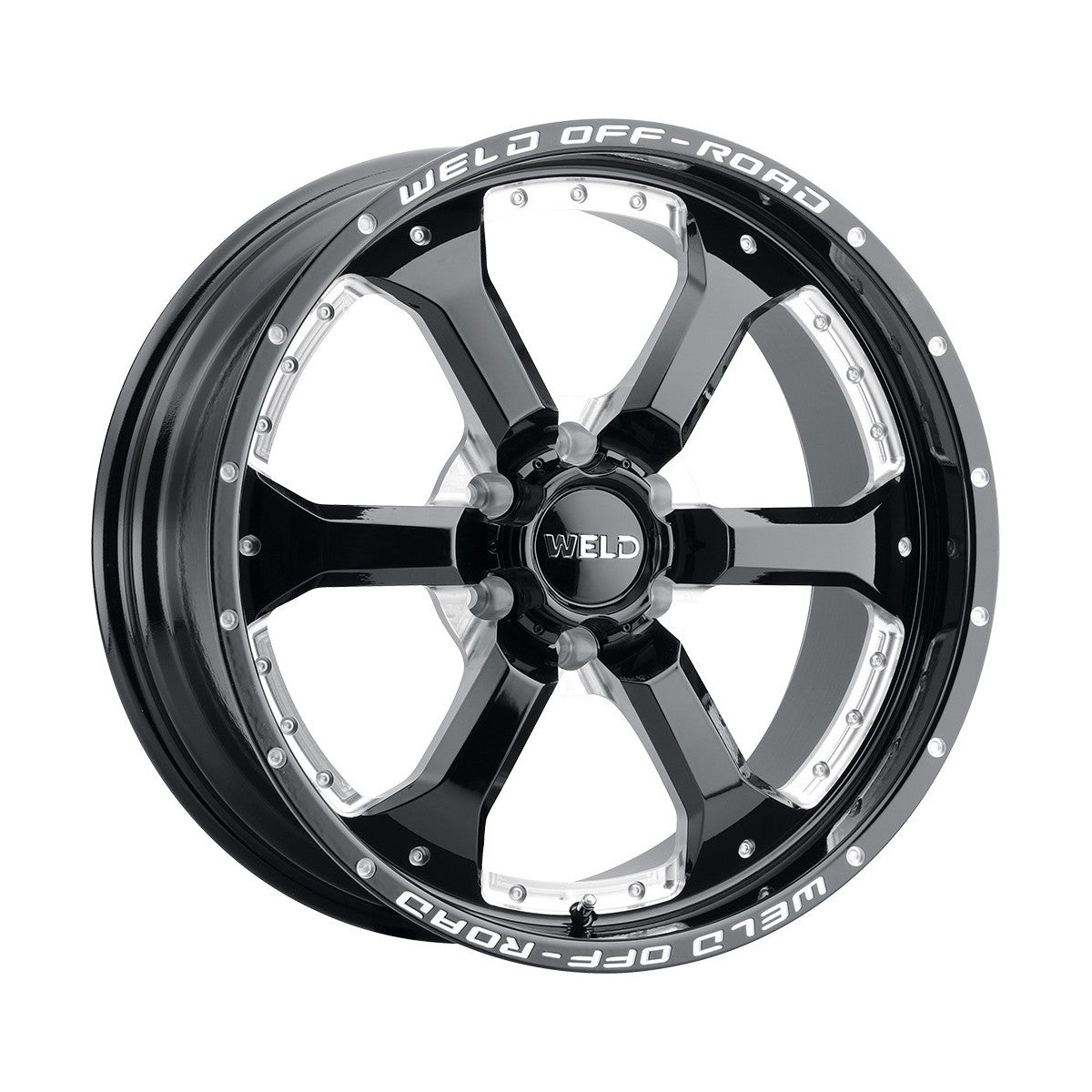 Weld W12509084500 Granada Six W125 Wheel 20x9 6x139.7 ET0 BS5 Gloss Black MIL