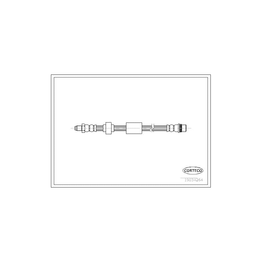 Corteco 19034264 Brake Hose For Renault Kangoo | ML Performance UK