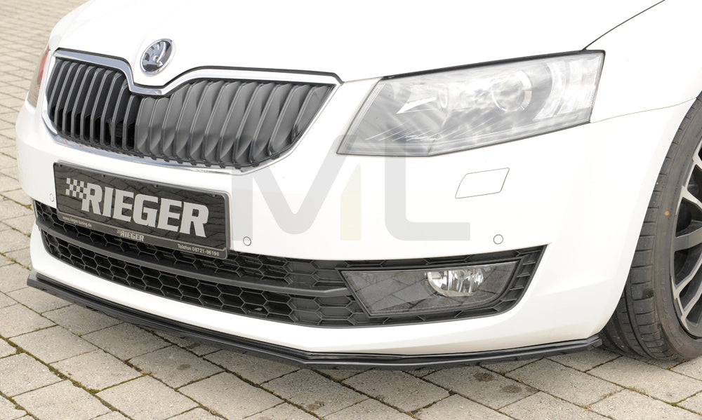 Rieger 00088107 Skoda 5E Octavia Front Splitter 2 | ML Performance UK Car Parts