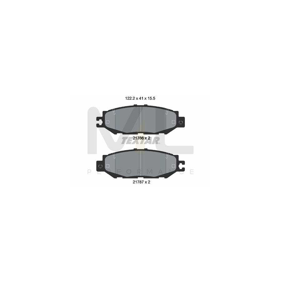 TEXTAR 2178601 Brake pad set prepared for wear indicator | ML Performance Car Parts