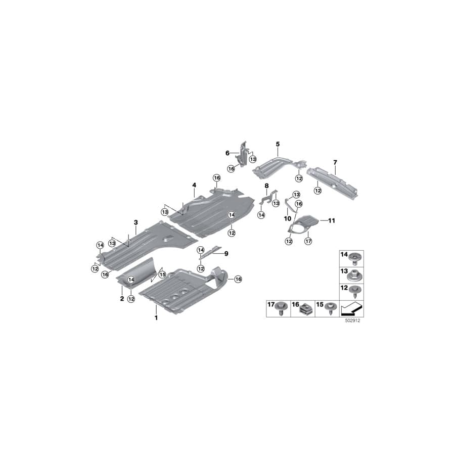 Genuine BMW 51757476003 G07 Underbody Paneling, Rear (Inc. X7 50iX, X7 30dX & X7 40iX) | ML Performance UK Car Parts