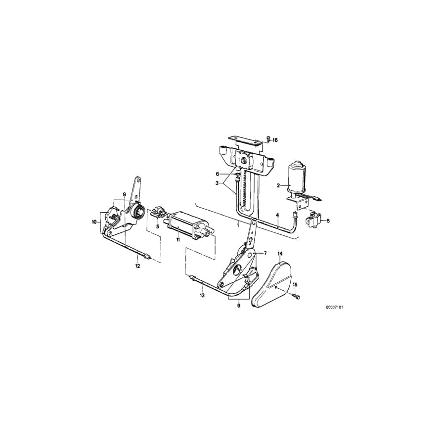 Genuine BMW 52101936102 E28 E23 Gearbox Head Rest Support (Inc. 733i, 528i & 525i) | ML Performance UK Car Parts