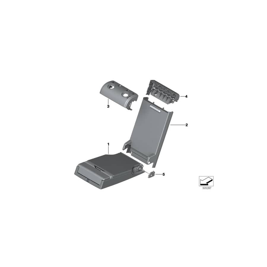 Genuine BMW 52207499808 G05 G07 Armrest With Compartment, Leather CANBERRABEIGE (Inc. X5) | ML Performance UK Car Parts