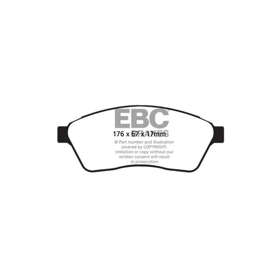 EBC DP1859 Cadillac Saab Ultimax Front Brake Pads (Inc. SRX & 9-4X) 2 | ML Performance UK Car Parts