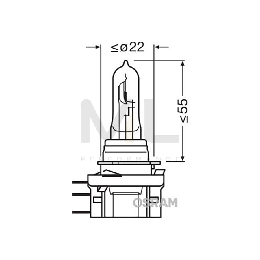 OSRAM COOL BLUE INTENSE 64176CBI-HCB Bulb, spotlight H15 12V 55/15W PGJ23T-1 3700K Halogen | ML Performance Car Parts
