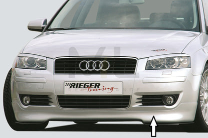 Rieger 00056700 Audi 8P A3 Front Splitter 1 | ML Performance UK Car Parts