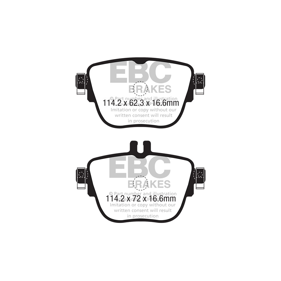 EBC PDKR1149 Mercedes-Benz W/S213 A/C238 Ultimax Rear Brake Pad & Plain Disc Kit 2 | ML Performance UK Car Parts