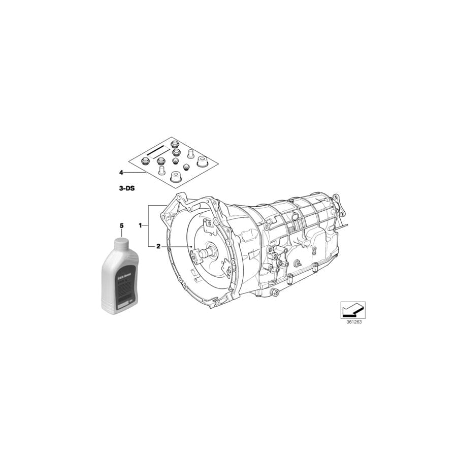 Genuine BMW 24001422029 E39 E38 Exch. Automatic Transmission Eh A5S 310Z - OP (Inc. 728iL, 728i & 528i) | ML Performance UK Car Parts