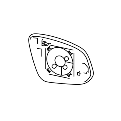 Genuine Lexus 87961-76360 UX Phase 1 N/S Mirror Glass