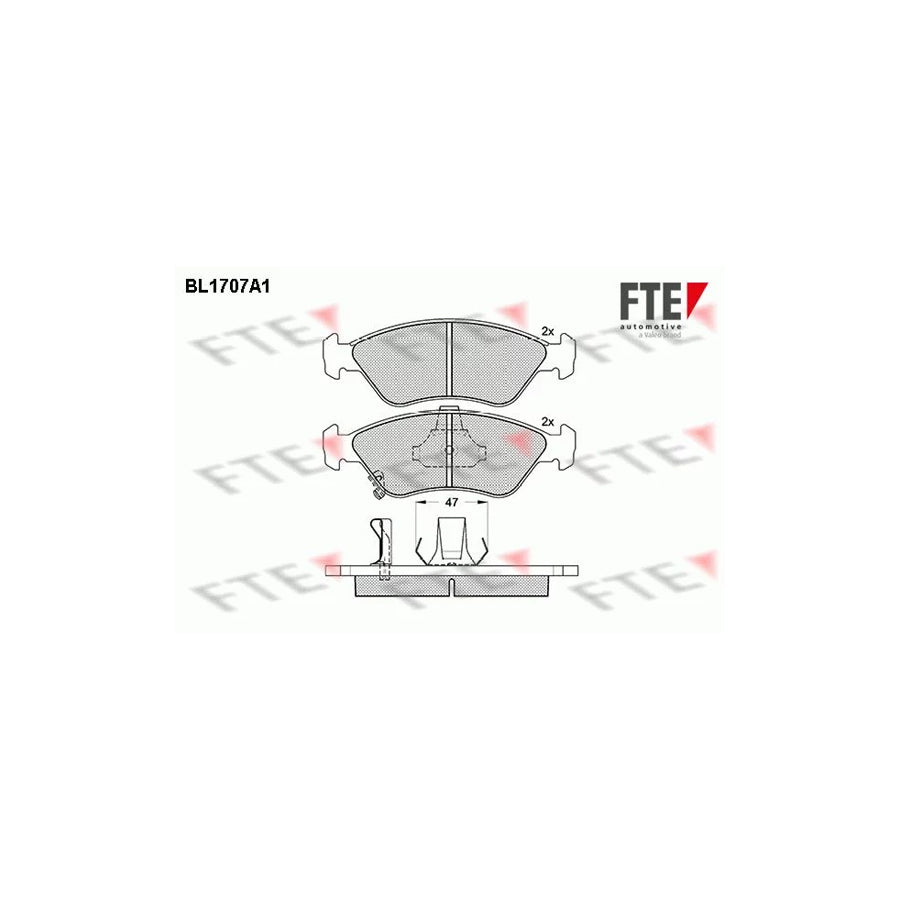 Fte BL1707A1 Brake Pad Set For Kia Clarus | ML Performance UK Car Parts