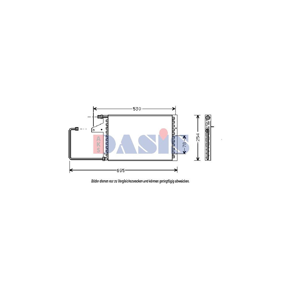 AKS Dasis 062010N Air Conditioning Condenser For Citroën Ax | ML Performance UK