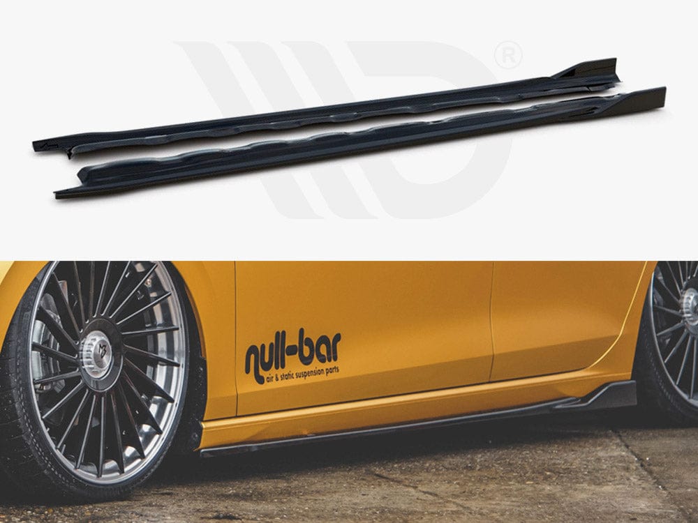 Maxton Design VW-GO-8-SD2T Side Skirts Diffusers V2 VW Golf MK8 | ML Performance UK Car Parts