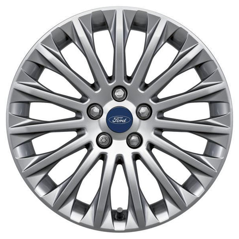 GENUINE FORD 1698637 x4 SET OF 4 FOCUS ST - FOCUS - C-MAX ALLOY WHEEL 17" 15-SPOKE DESIGN, SILVER, 2010 - 2021 | ML Performance UK