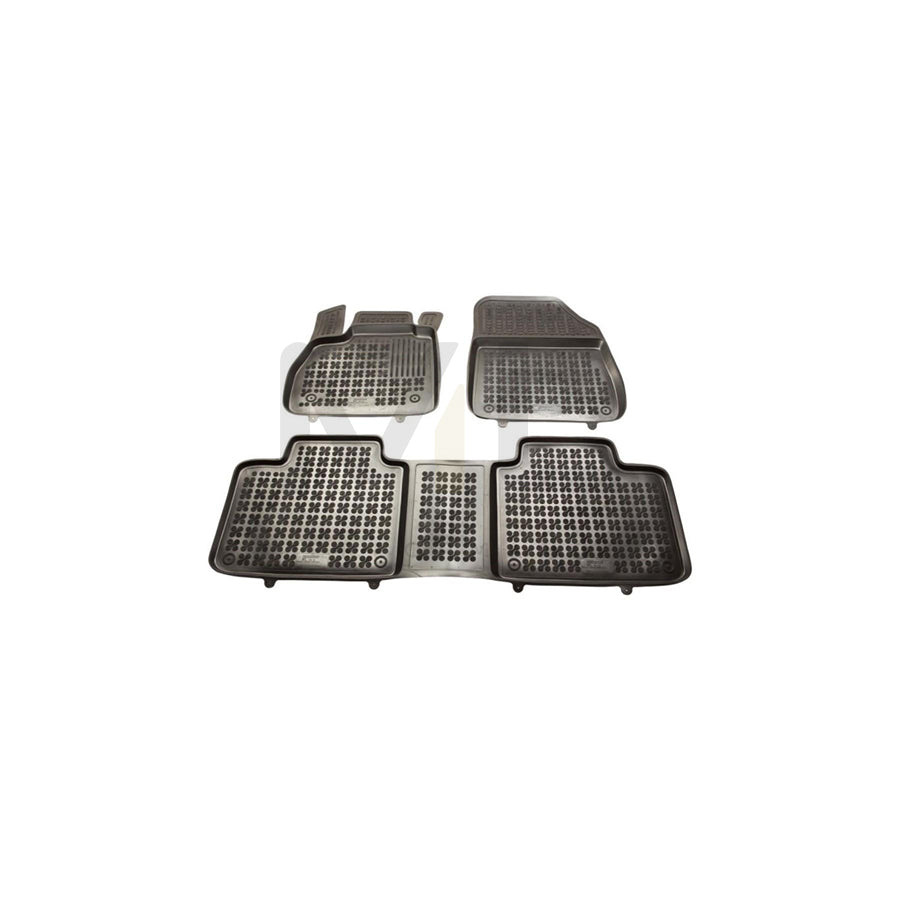 REZAW PLAST 201922 Floor mat set for RENAULT Espace V (JR) Elastomer, Front and Rear, Black | ML Performance Car Parts