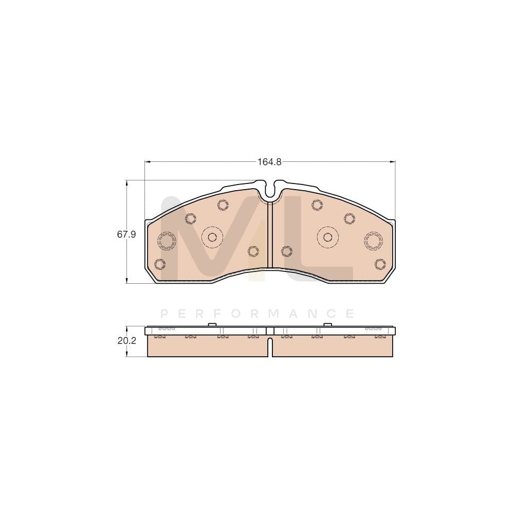 TRW Gdb3567 Brake Pad Set For Iveco Daily Prepared For Wear Indicator | ML Performance Car Parts