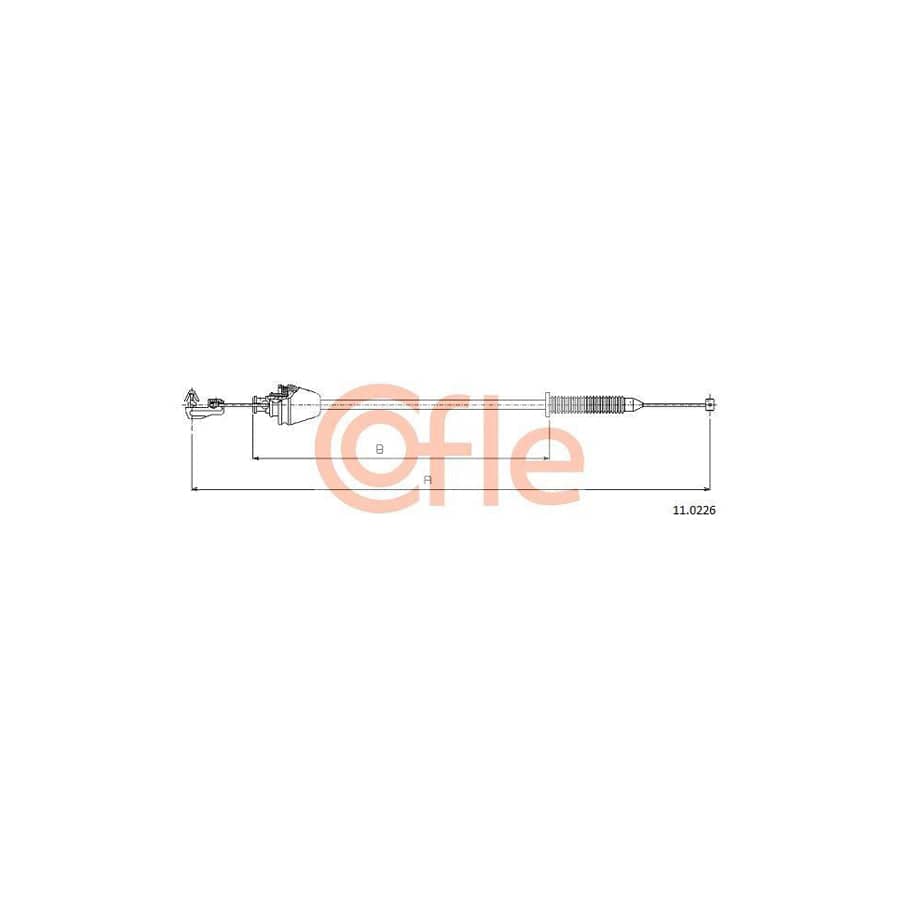 Cofle 92.11.0226 Throttle Cable For Renault Megane