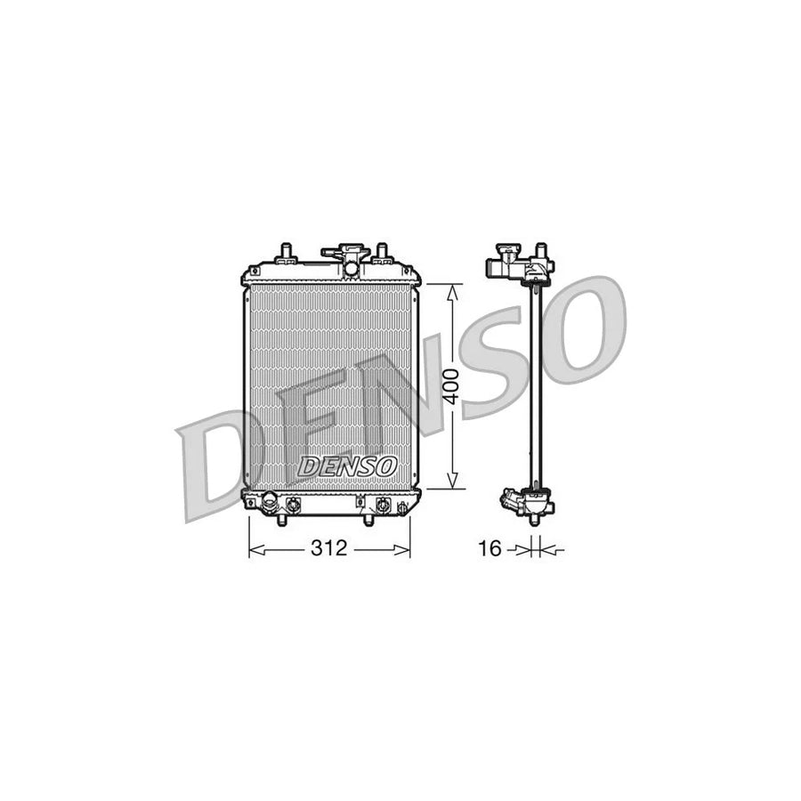 Denso DRM50050 Drm50050 Engine Radiator For Daihatsu Sirion Ii (M300) | ML Performance UK