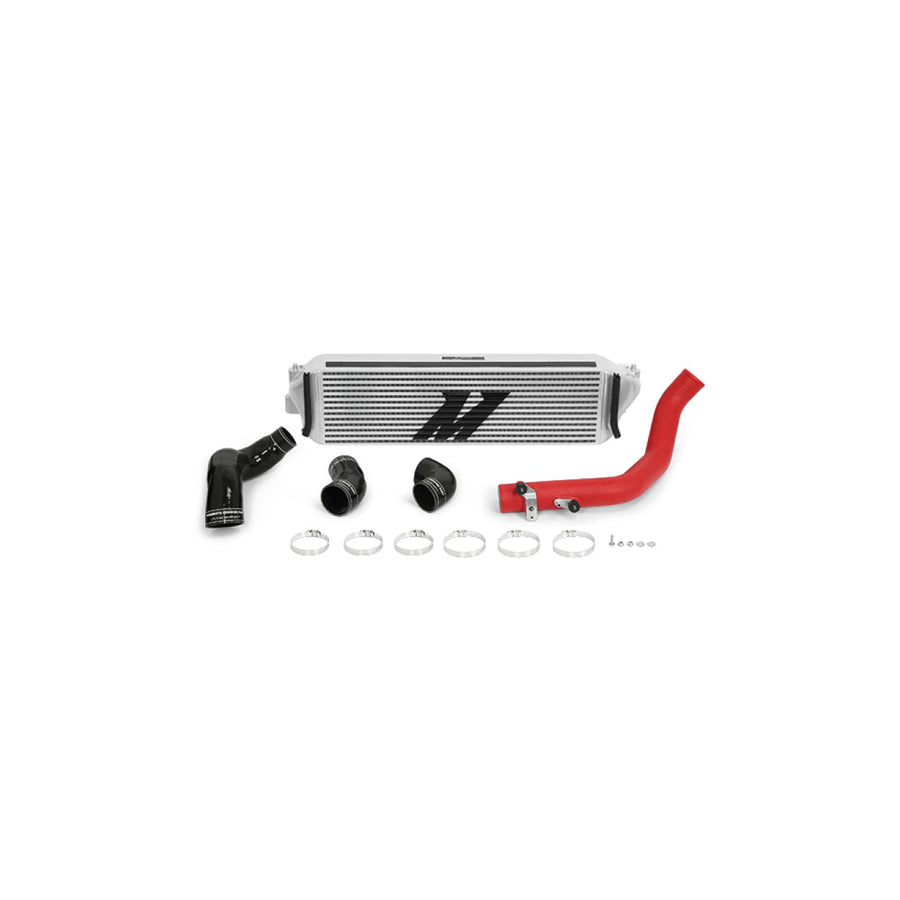 Mishimoto MMINT-CTR-17KSLWRD 2017+ Honda Civic Type R Intercooler Kit - Silver Intercooler Red Piping