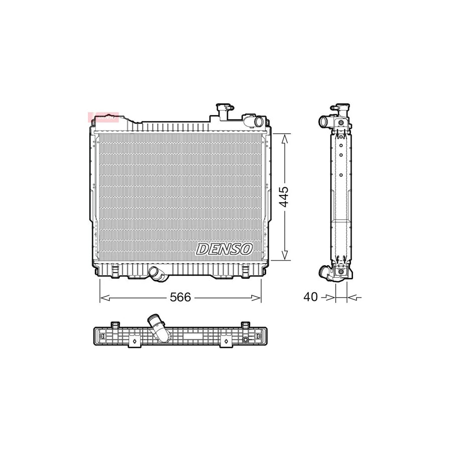 Denso DRM46074 Drm46074 Engine Radiator For Nissan Nt400 Cabstar (F24F) | ML Performance UK