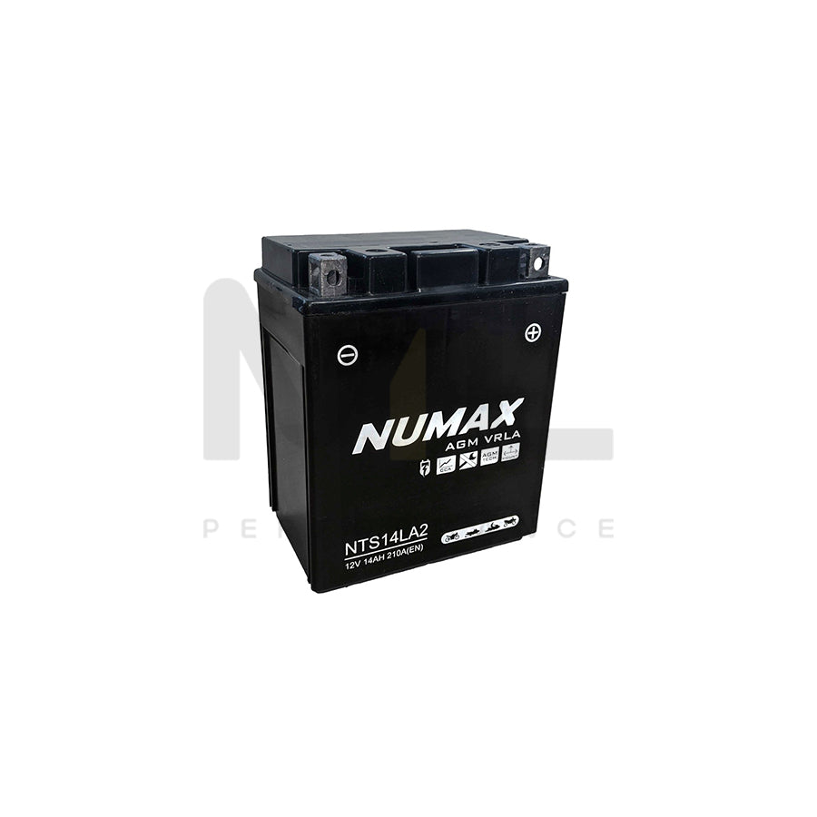 NTS14L-A2 (MB12V14LB) Sealed Numax Motorbike Battery YB14L-A2 | Car Batteries UK | ML Performance Car Parts