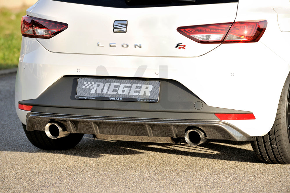 Rieger 00099186 SEAT 5F Leon FR Rear Diffuser 1 | ML Performance UK Car Parts