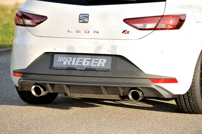 Rieger 00099186 SEAT 5F Leon FR Rear Diffuser 1 | ML Performance UK Car Parts