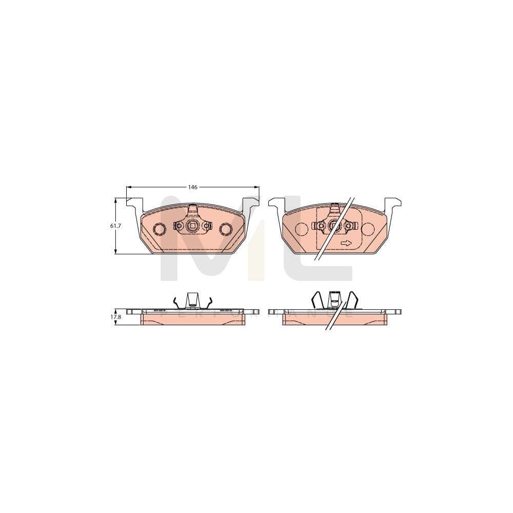 TRW Gdb2266 Brake Pad Set | ML Performance Car Parts