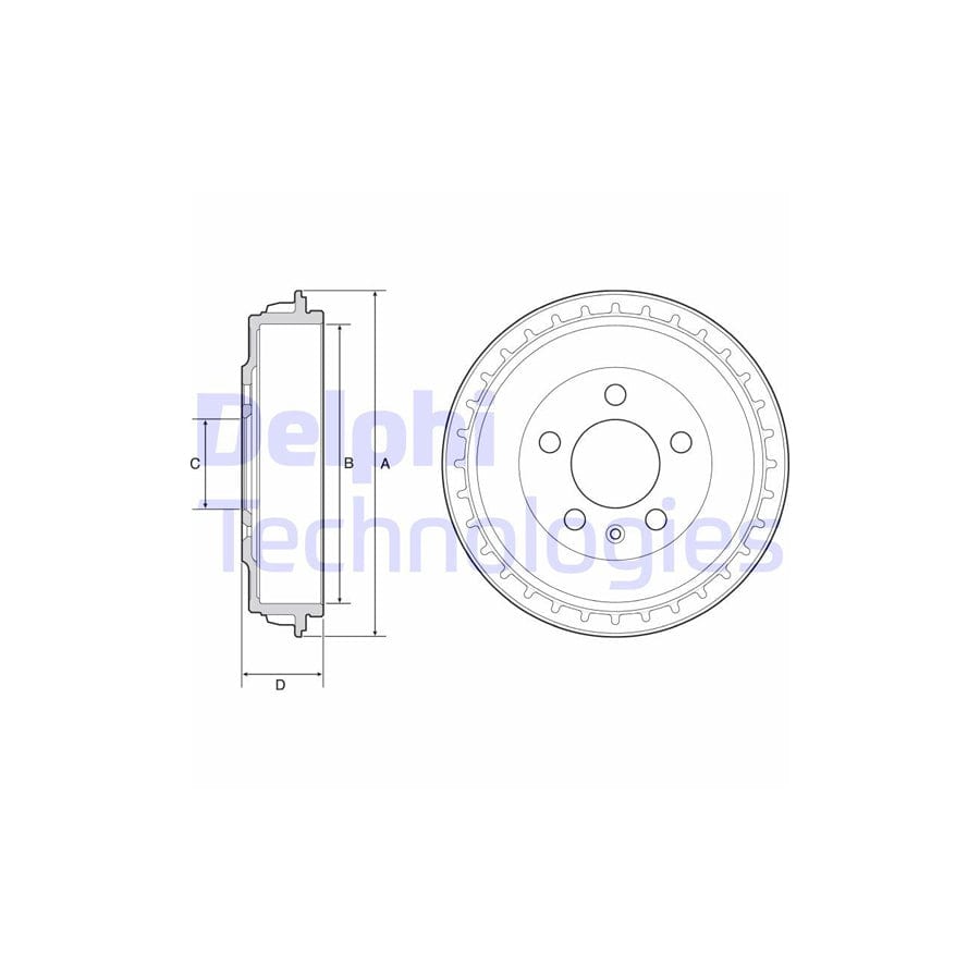 Delphi Bf563 Brake Drum