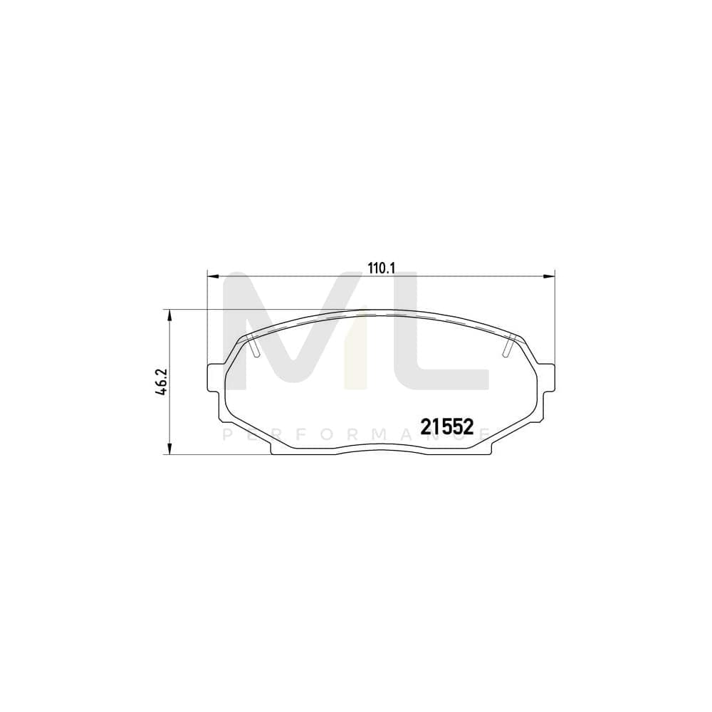 Brembo P 49 017 Brake Pad Set For Mazda Mx-5 I (Na) Excl. Wear Warning Contact | ML Performance Car Parts