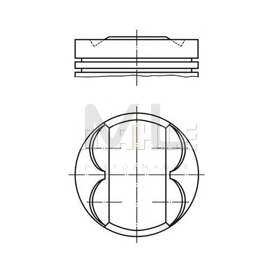 MAHLE ORIGINAL 003 04 01 Piston 92,5 mm, with piston rings | ML Performance Car Parts