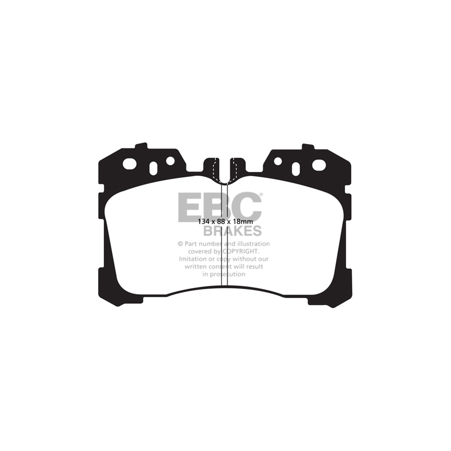 EBC DP21811 Lexus Greenstuff Front Brake Pads - Advics Caliper 2 | ML Performance UK Car Parts