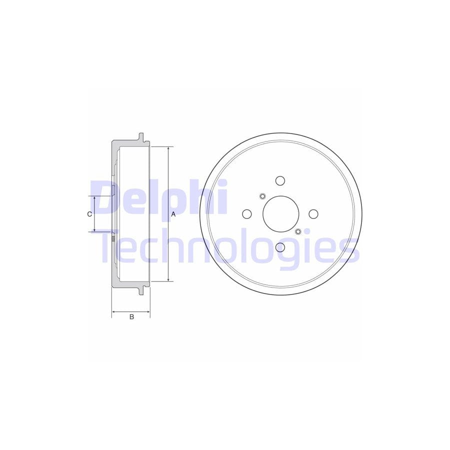 Delphi Bf552 Brake Drum