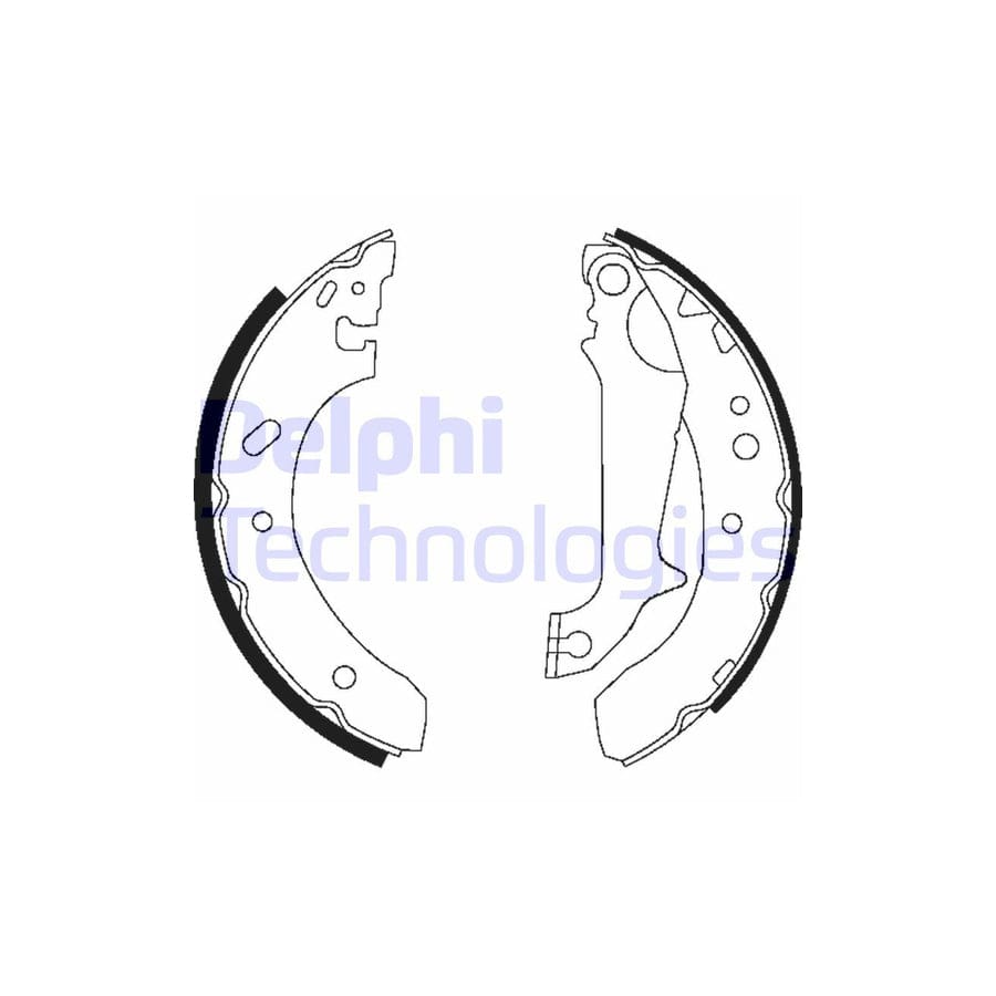 Delphi Ls1683 Brake Shoe Set