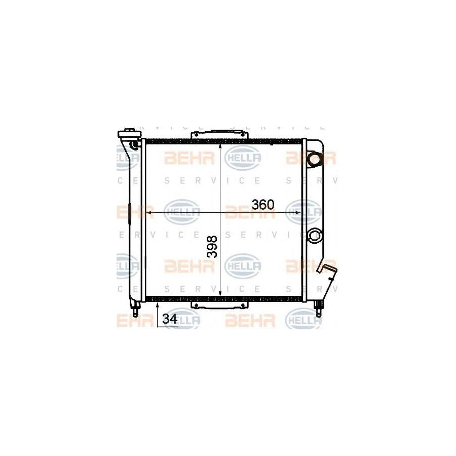 Hella 8MK 376 735-031 Engine Radiator