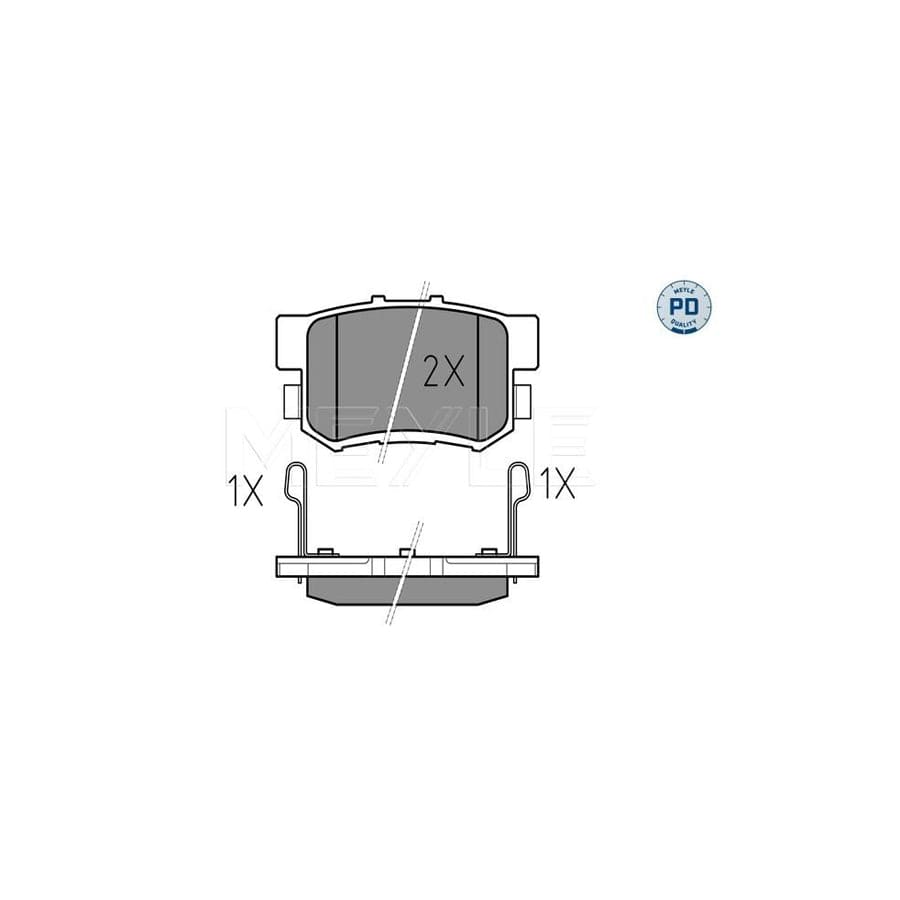 Meyle 025 217 1914/Pd Brake Pad Set