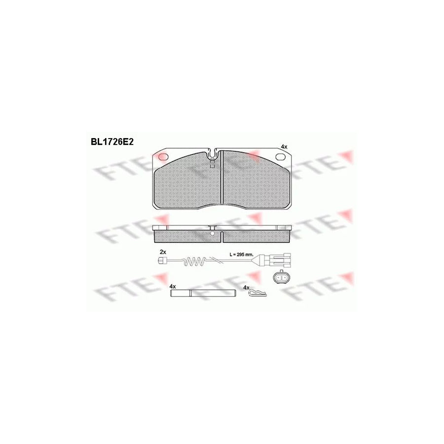 Fte BL1726E2 Brake Pad Set | ML Performance UK Car Parts