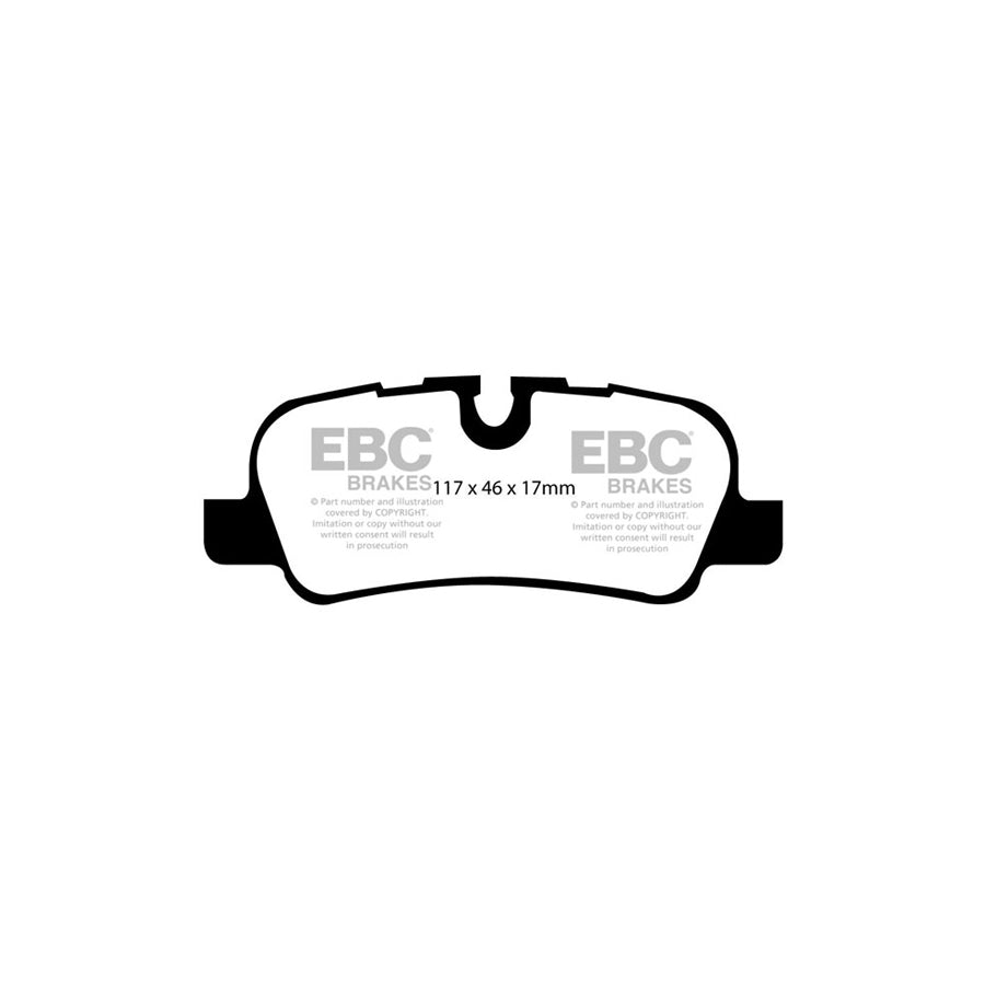 EBC PD13KR266 Land Rover Range Rover Yellowstuff Rear Brake Pad & GD Disc Kit - TRW Caliper 2 | ML Performance UK Car Parts