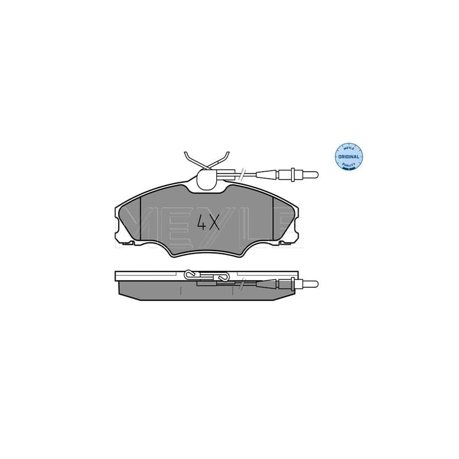 Meyle 025 217 2419/W Brake Pad Set For Peugeot 406