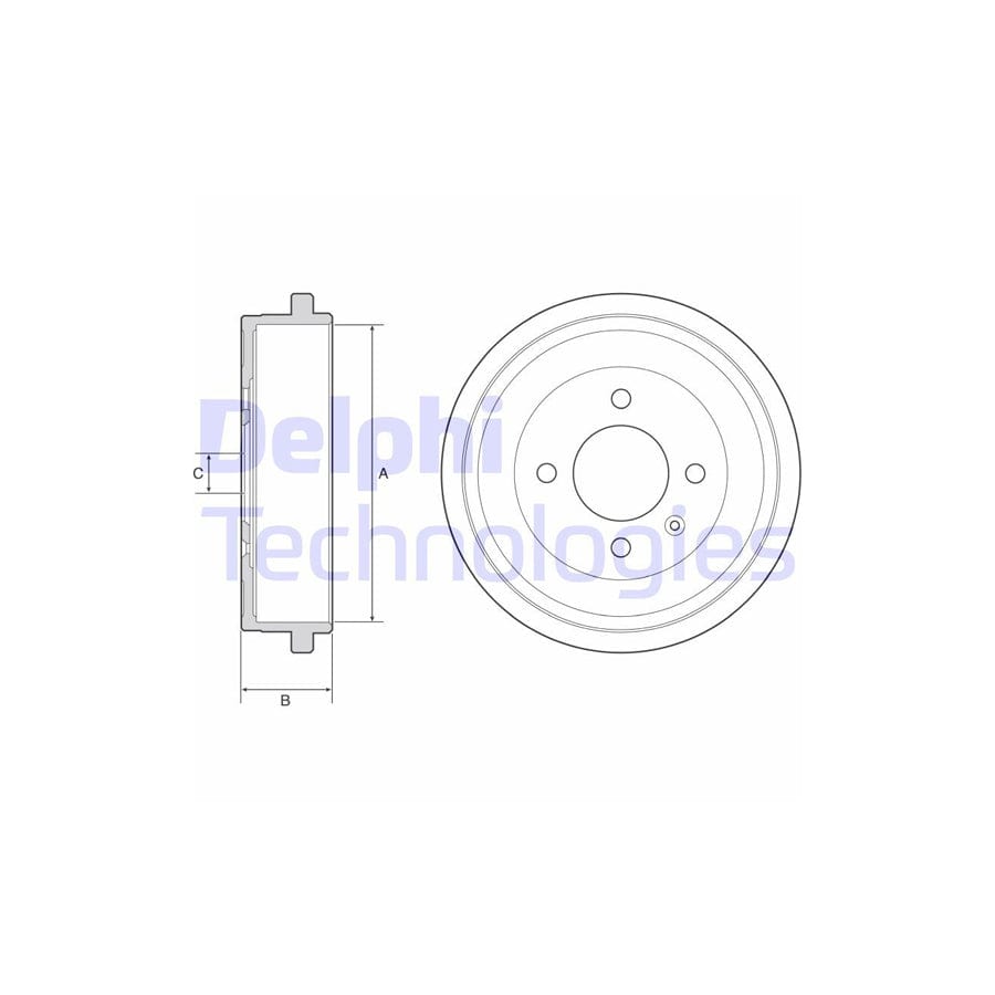 Delphi Bf549 Brake Drum