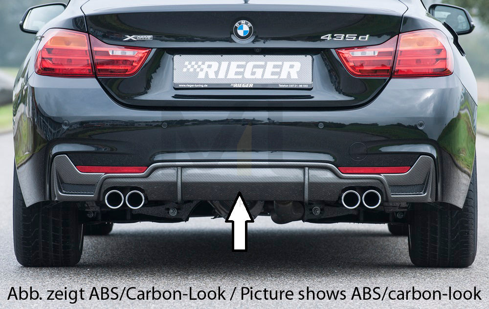 Rieger 00088074 BMW 4 Series F32 F33 F36 Rear Diffuser 1 | ML Performance UK Car Parts