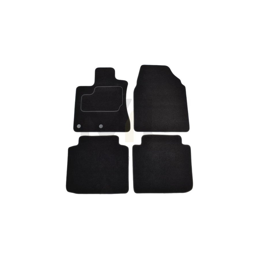 MAMMOOTH A041 NIS240 PRM 01 Floor mat set for NISSAN Qashqai / Qashqai+2 I (J10, NJ10) Textile, Front and Rear, Quantity: 4, Black | ML Performance Car Parts