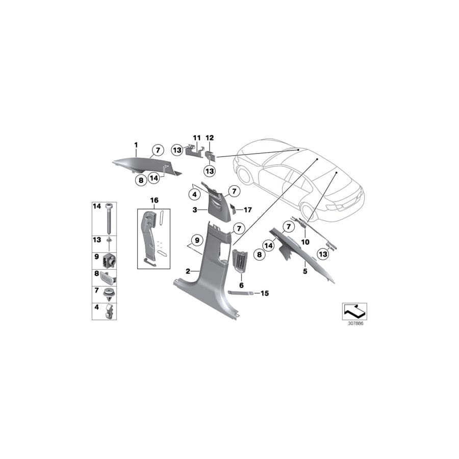 Genuine BMW 51437217809 F10 Deformation Panel, Left (Inc. Hybrid 5, 528iX & M5) | ML Performance UK Car Parts