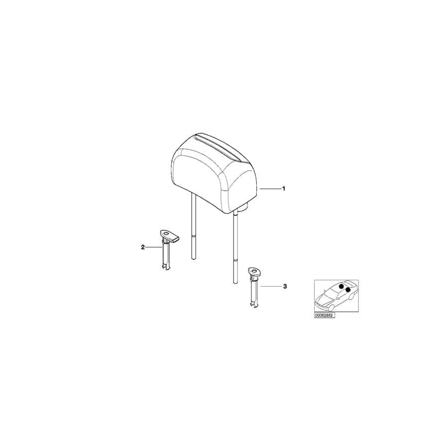 Genuine BMW 52208268946 E46 Guide Right HELLBEIGE (Inc. 320Ci, M3 & 323Ci) | ML Performance UK Car Parts