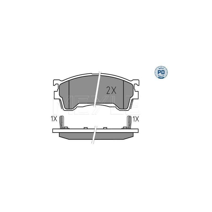 Meyle 025 217 5416/Pd Brake Pad Set