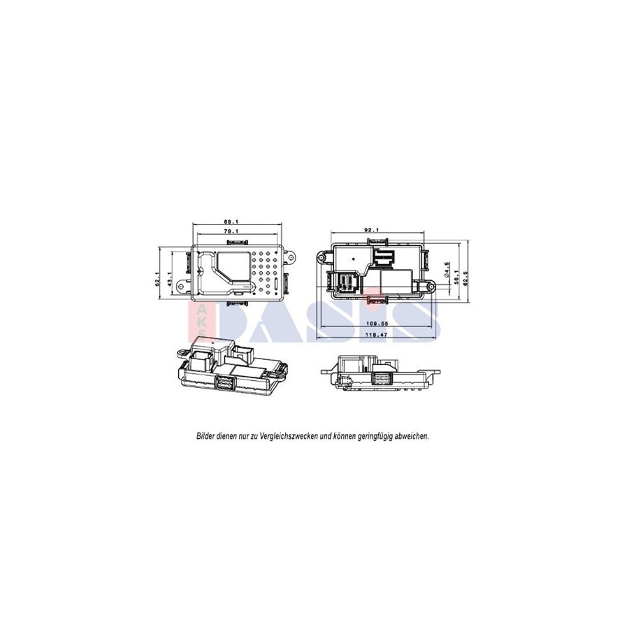 AKS Dasis 700045N Regulator, Passenger Compartment Fan | ML Performance UK