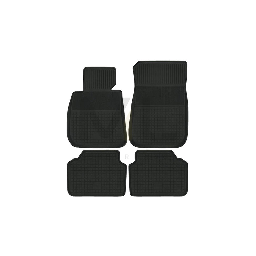 POLGUM Tailored P29C Floor mat set for BMW 3 Saloon (E90) Elastomer, Front and Rear, Quantity: 4, Black | ML Performance Car Parts