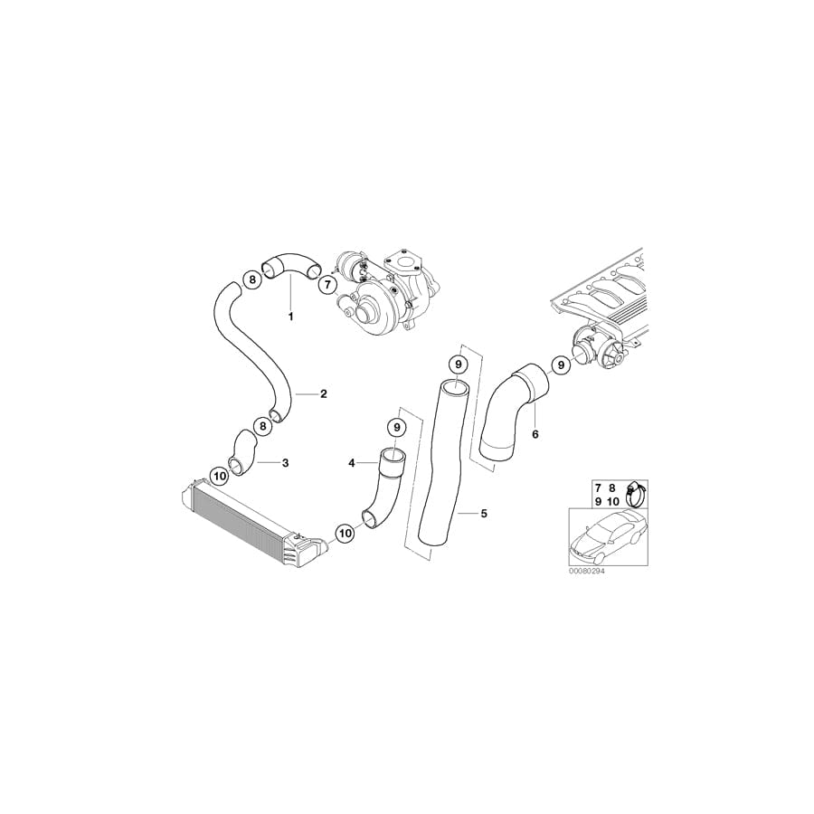 Genuine BMW 11617785249 E39 Pressure Pipe (Inc. 520d) | ML Performance UK Car Parts