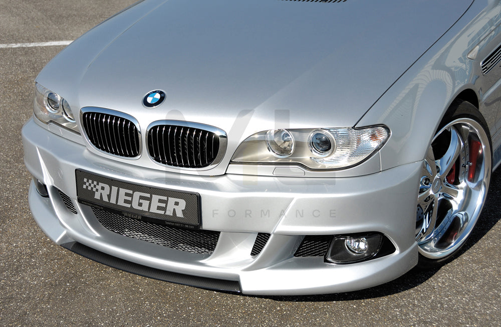 Rieger 00050411 BMW 3 Series E46 Front Bumper 1 | ML Performance UK Car Parts