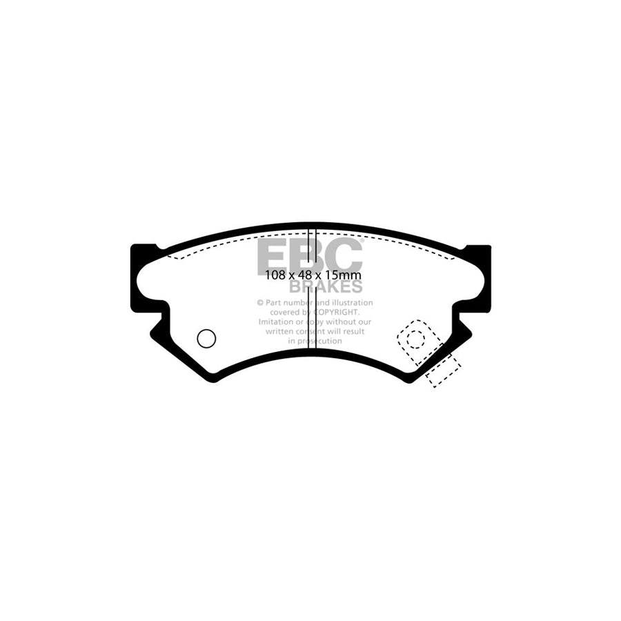 EBC DP822 Subaru Justy Ultimax Front Brake Pads 2 | ML Performance UK Car Parts